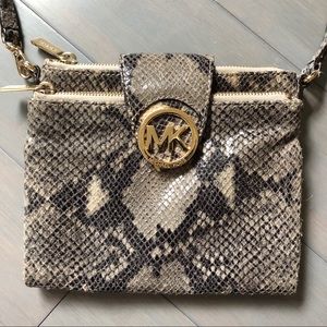 Michael Kor’s Python Snake Embossed Leather Bag